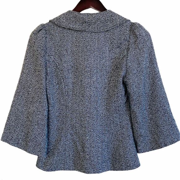 Vintage Pepper Houndstooth A-Line Jacket Sz S - Picture 2 of 9